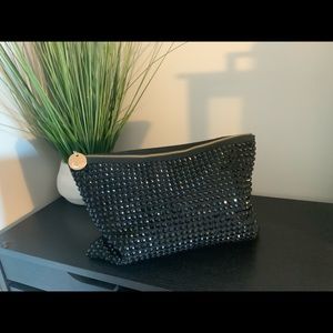 Black sparkly clutch from Neiman Marcus